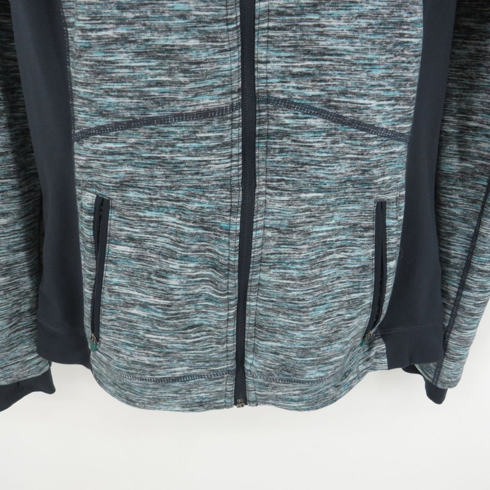 Tangerine Women's Zip Up Athletic Jacket S Gray Blue Zip Pockets - Picture 4 of 6